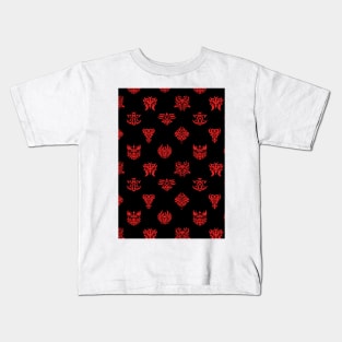 FFXIV Ascian Mask Glyph Pattern Final Fantasy XIV 14 Kids T-Shirt